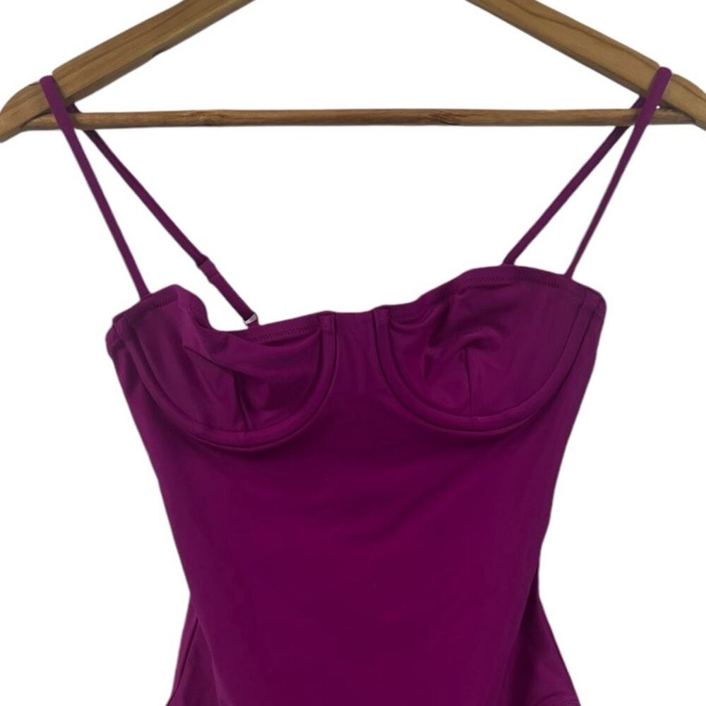 J.CREW Balconette French Inspired Purple One Piece Swim Suit SZ 4 - Picture 11 of 11